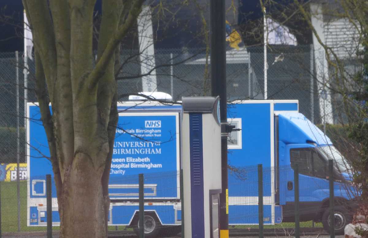 University Hospitals Birmingham van at Edgbaston Cricket Ground (March 2019)